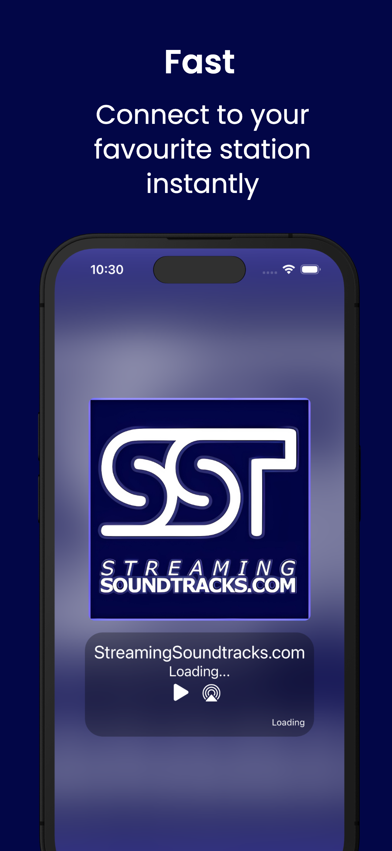 Fast — connect to your favourite station instantly